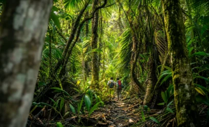 San Pedrillo Ranger Station entrance in Corcovado National Park, Costa Rica