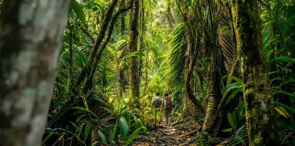 San Pedrillo Ranger Station entrance in Corcovado National Park, Costa Rica